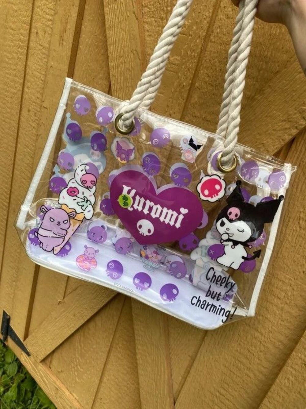 Kuromi Clear tote bag